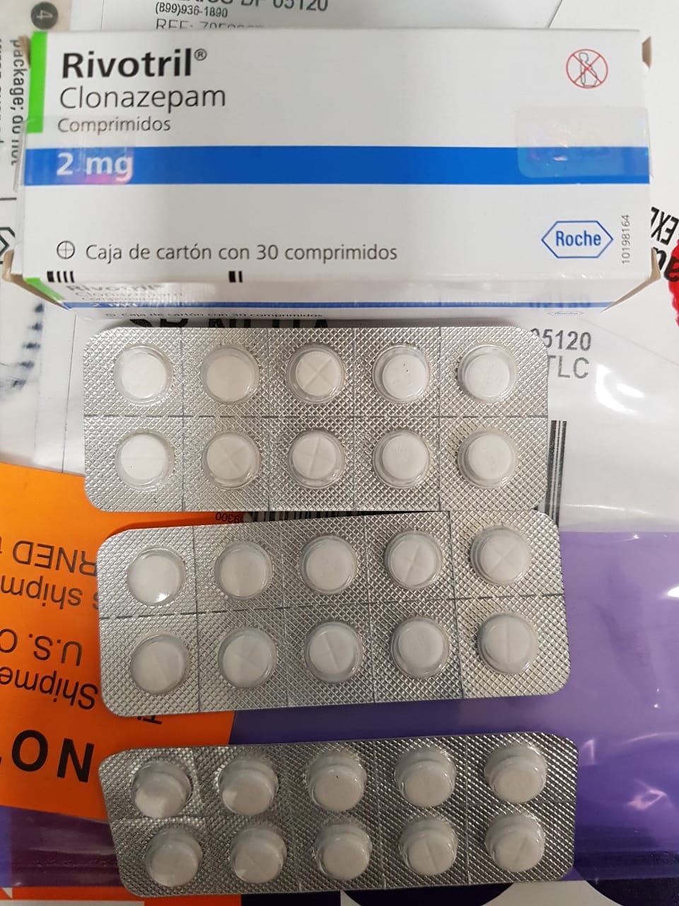 Pastillas rivotril clonazepam