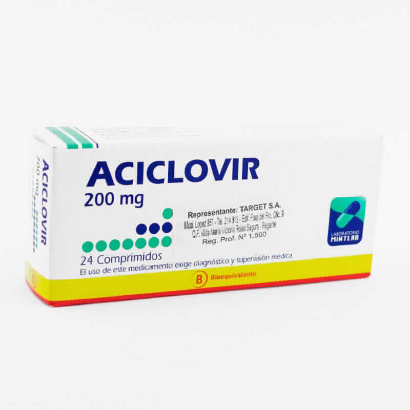 Aciclovir capsulas 200 mg