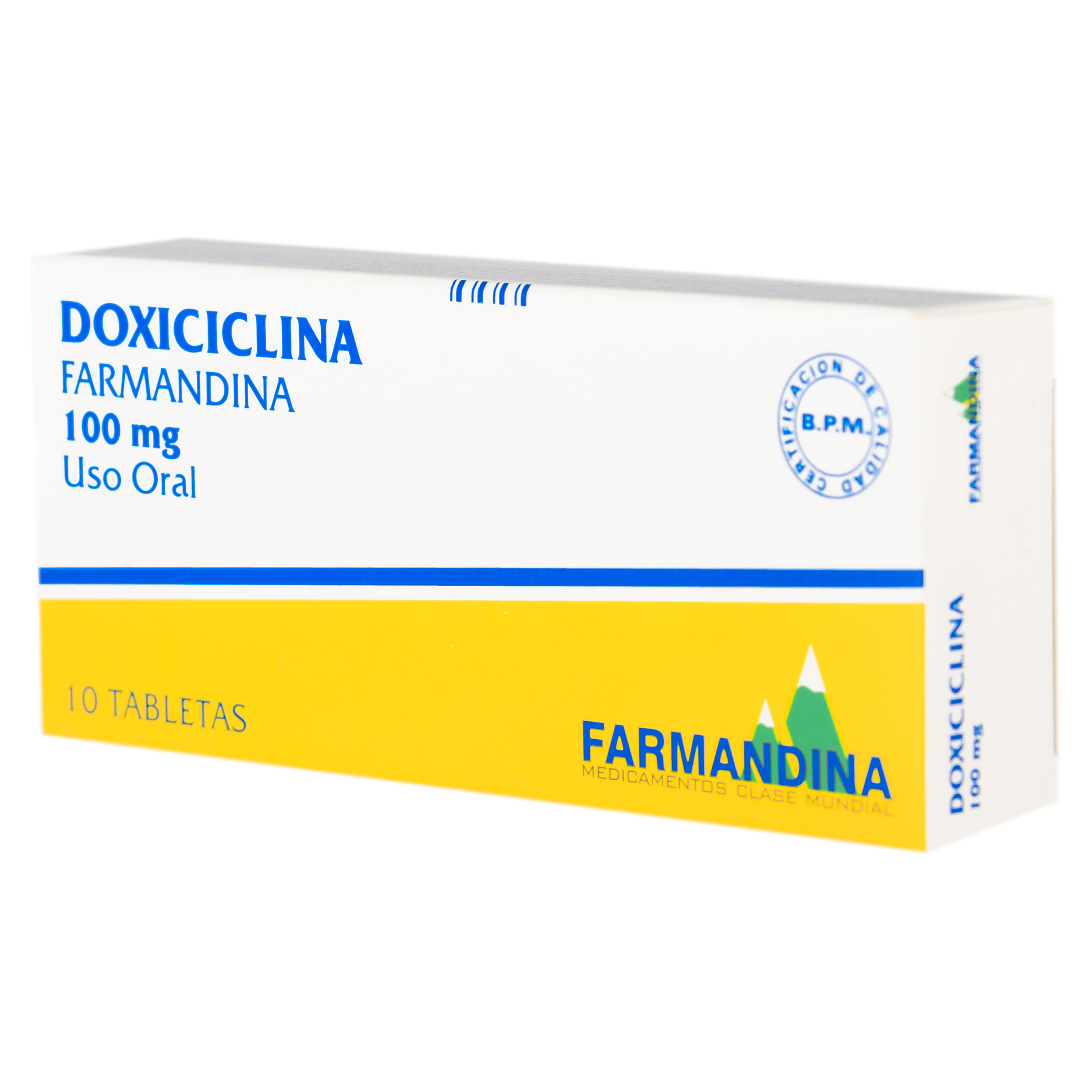 Doxiciclina capsulas 100 mg