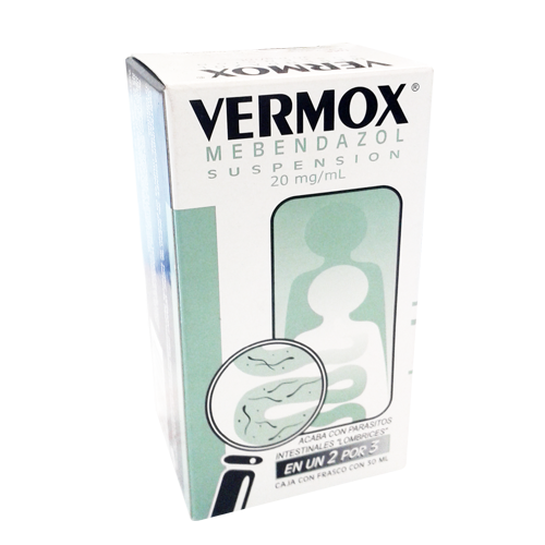 vermox suspension 30 ml precio