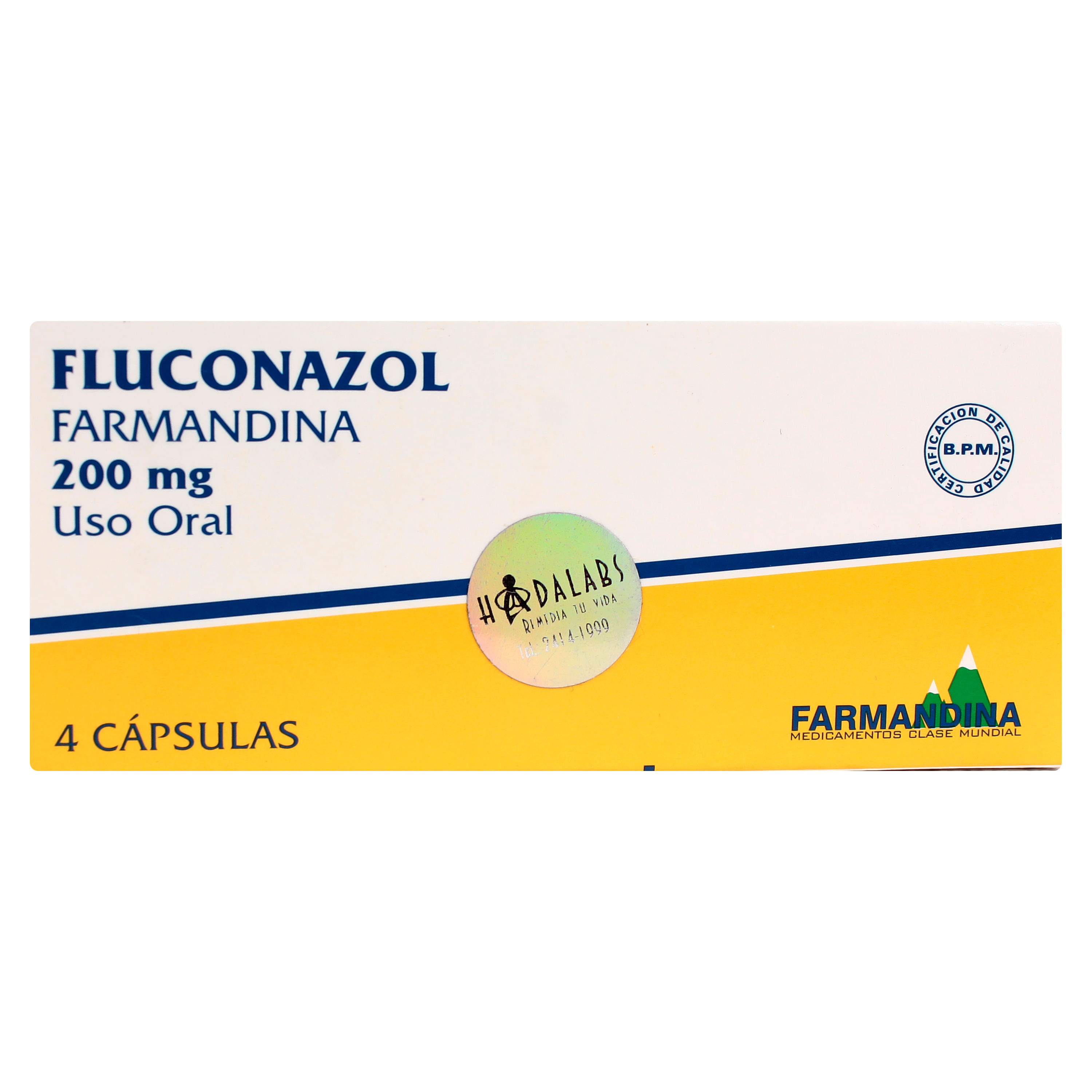 Fluconazol 200 mg 4 capsulas