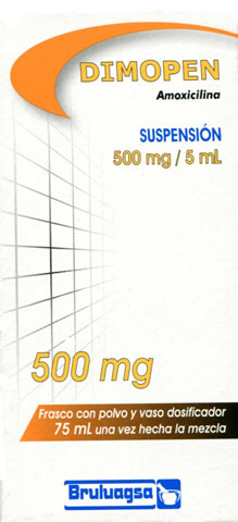 Amoxil de 500 mg susp 75 ml