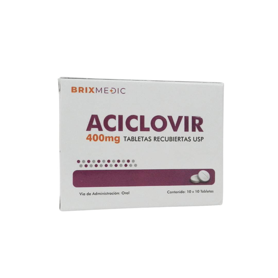 Aciclovir tabletas de 400 mg