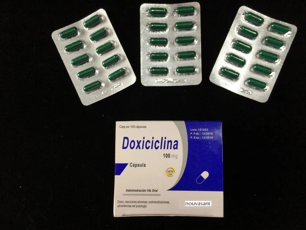 Doxiciclina cápsulas de 100 mg