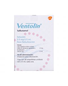 Ventolin ampolleta precio