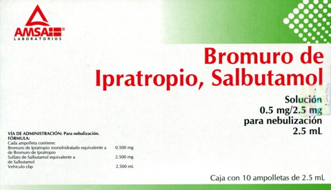 precio de bromuro de ipratropio salbutamol