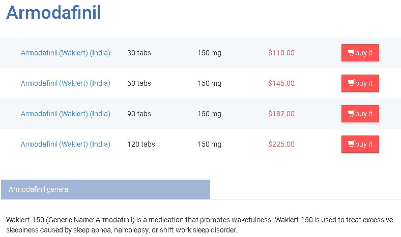 nuvigil comprar sin receta