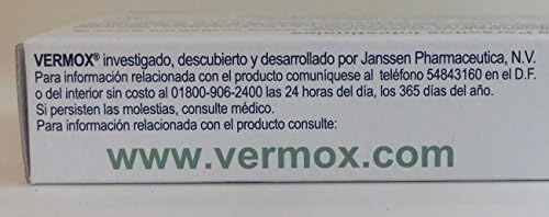 Vermox 3 dias precio