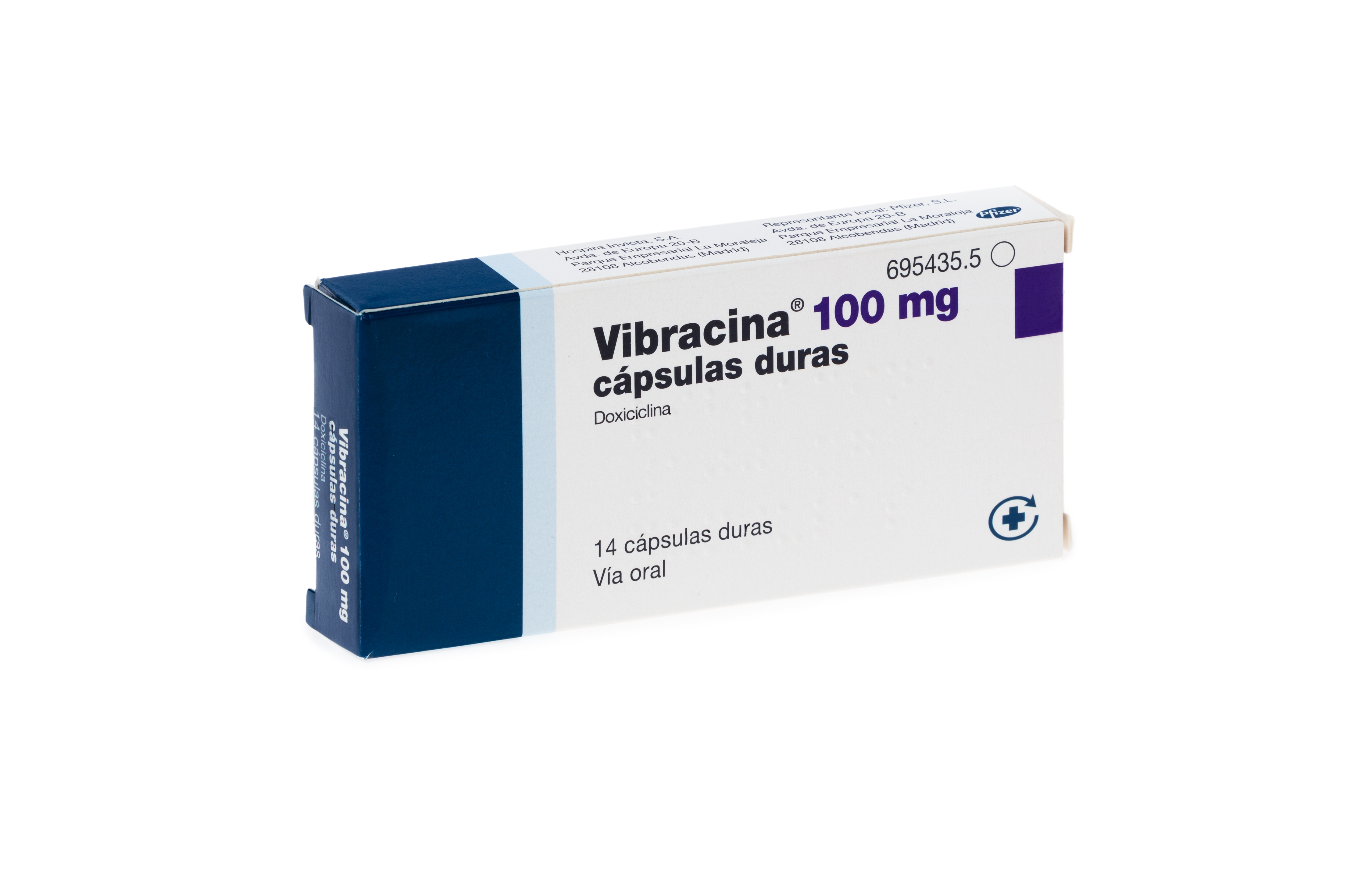 Doxiciclina cápsulas de 100 mg