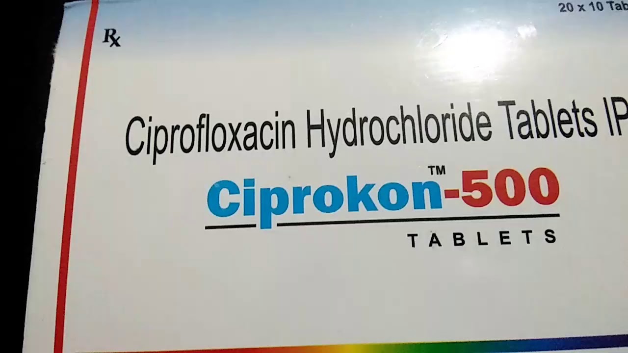 20 ciprofloxacin 500mg