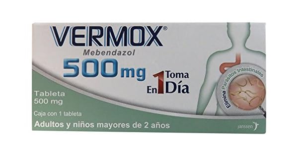 Precio de mebendazol de 500