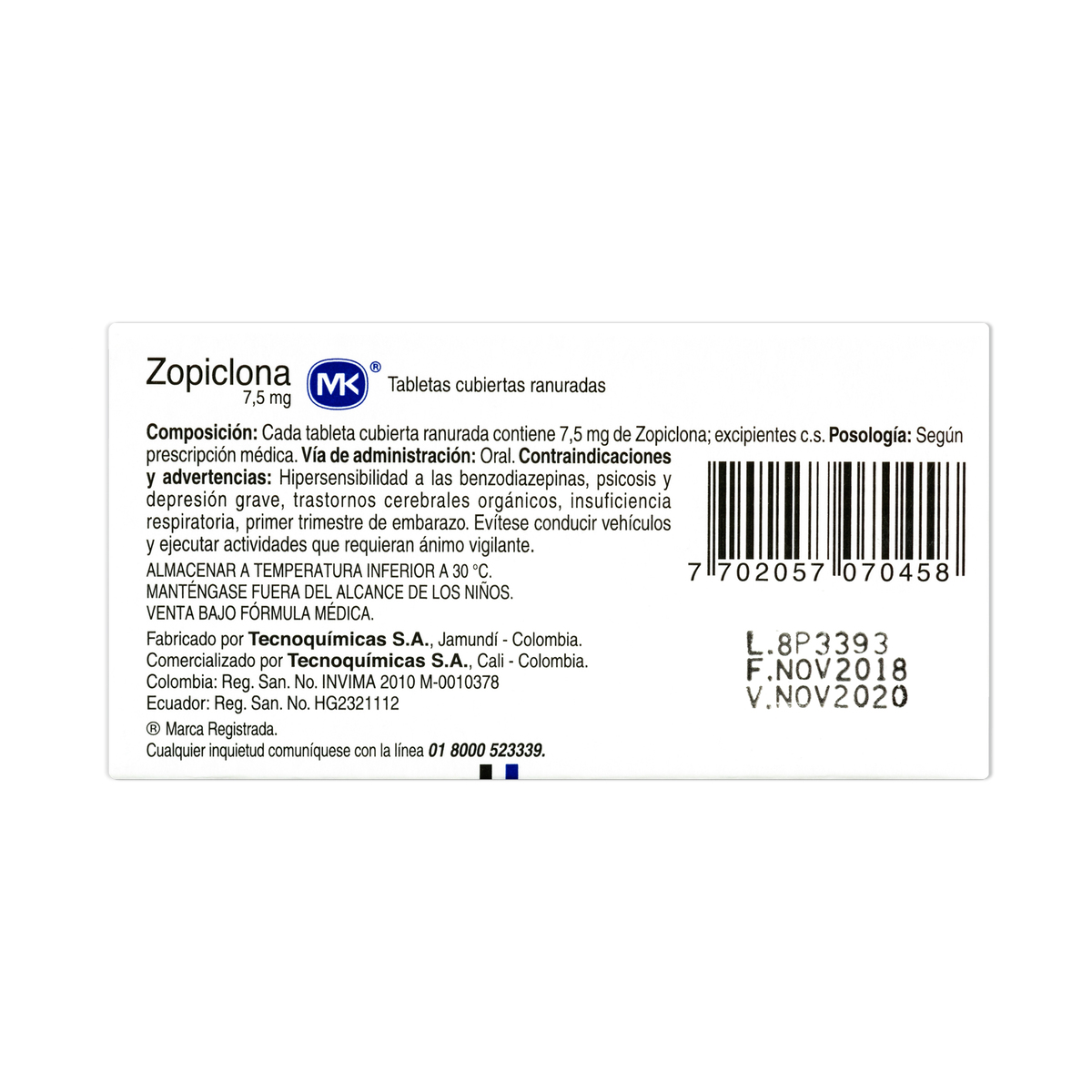 Zopiclone Compra