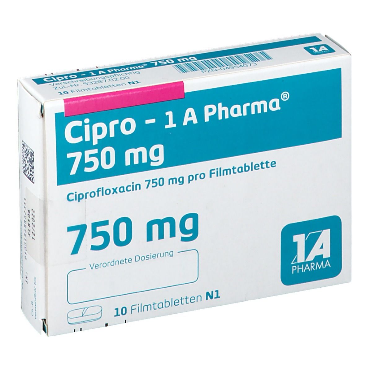 Ciprofloxacin 750 mg cp