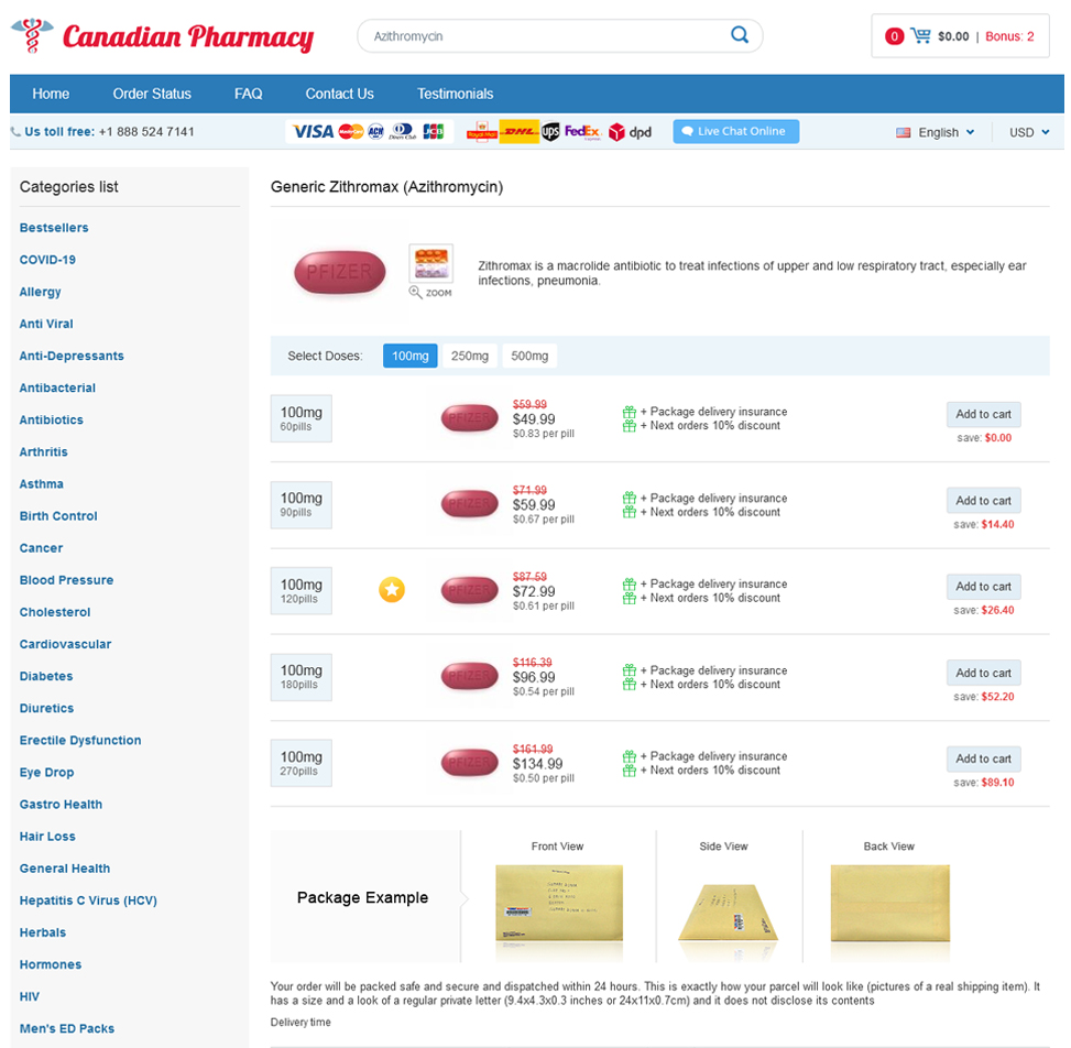 Azithromycin on-line