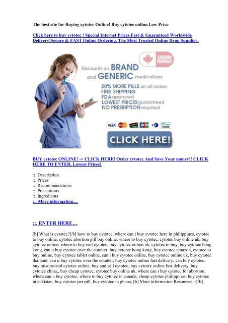 Cytotec on-line