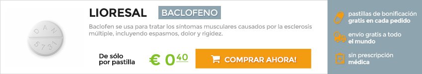 Pedido baclofeno en línea