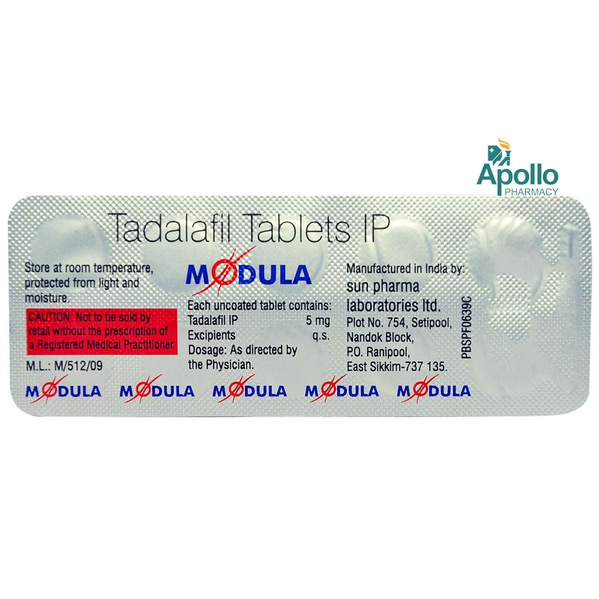 Tadalafilo aristo 5 mg