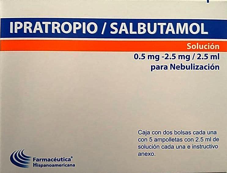 Precio de bromuro de ipratropio salbutamol