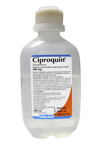 Ciprofloxacin 750 mg iv