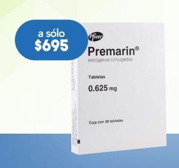 Premarin tabletas 0.625 mg precio