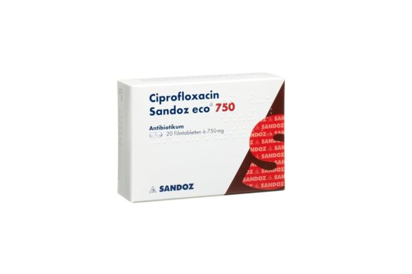 Ciprofloxacin al 750 mg