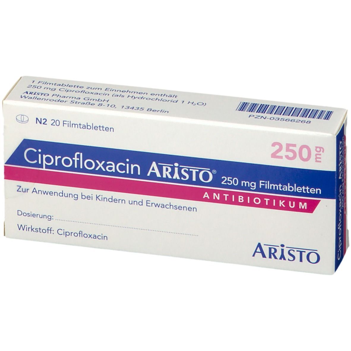 Ciprofloxacin aristo 750 mg