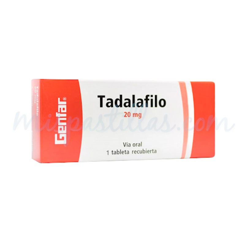 Tadalafil 20 mg 1 tableta precio