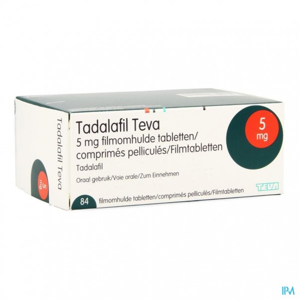 Teva tadalafil 5mg 84 comprimés