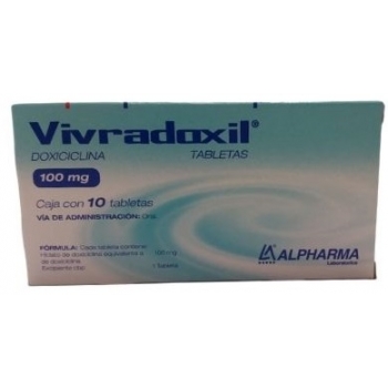 Vibramicina doxiciclina 100mg precio