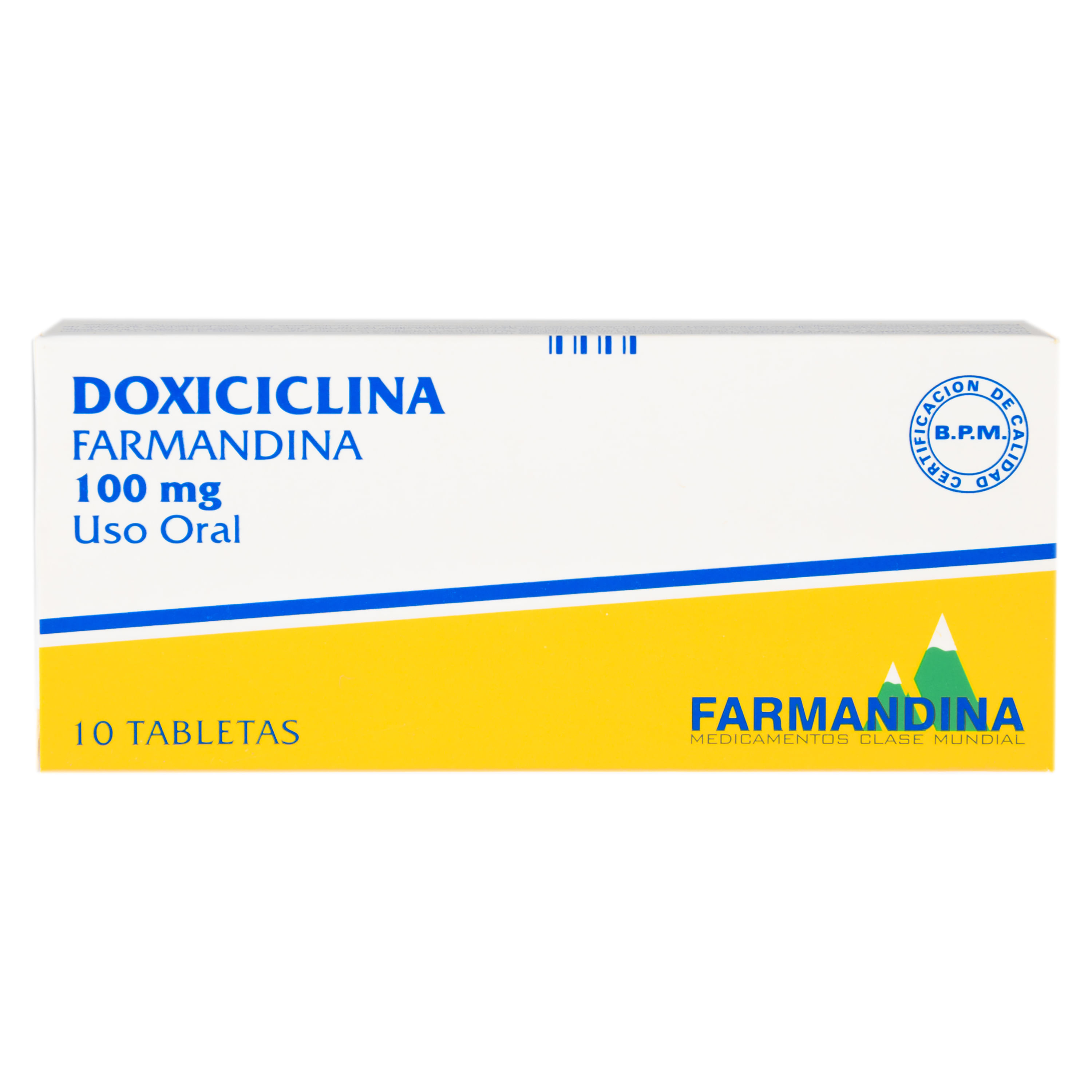 Doxiciclina cápsulas de 100 mg