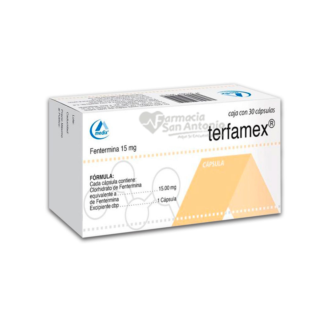 Precio fentermina 15 mg