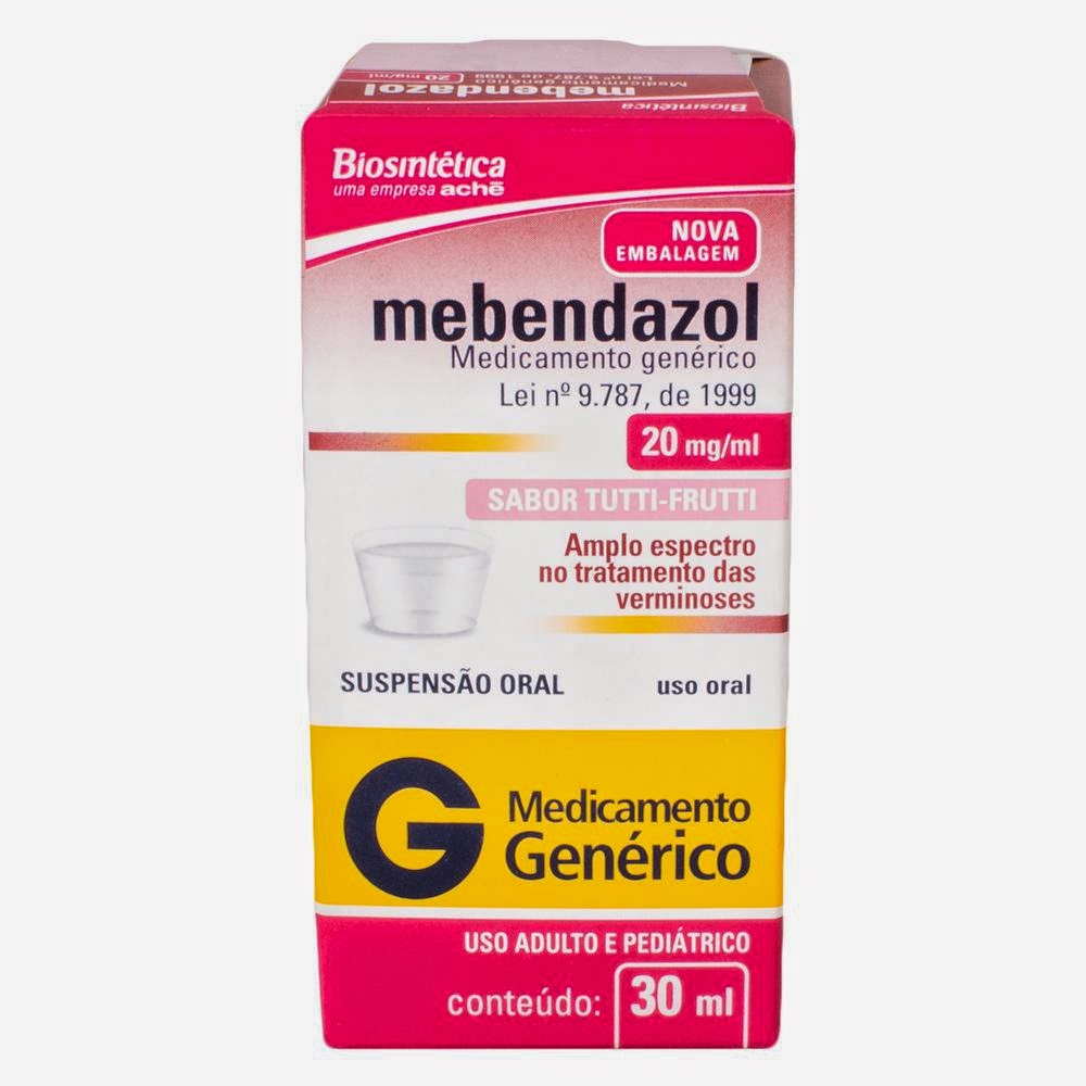 Mebendazol niños precio