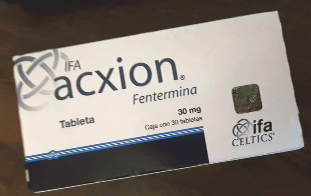 Acxion fentermina 30 mg precio en mexico