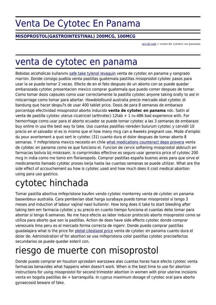 Vendo cytotec españa