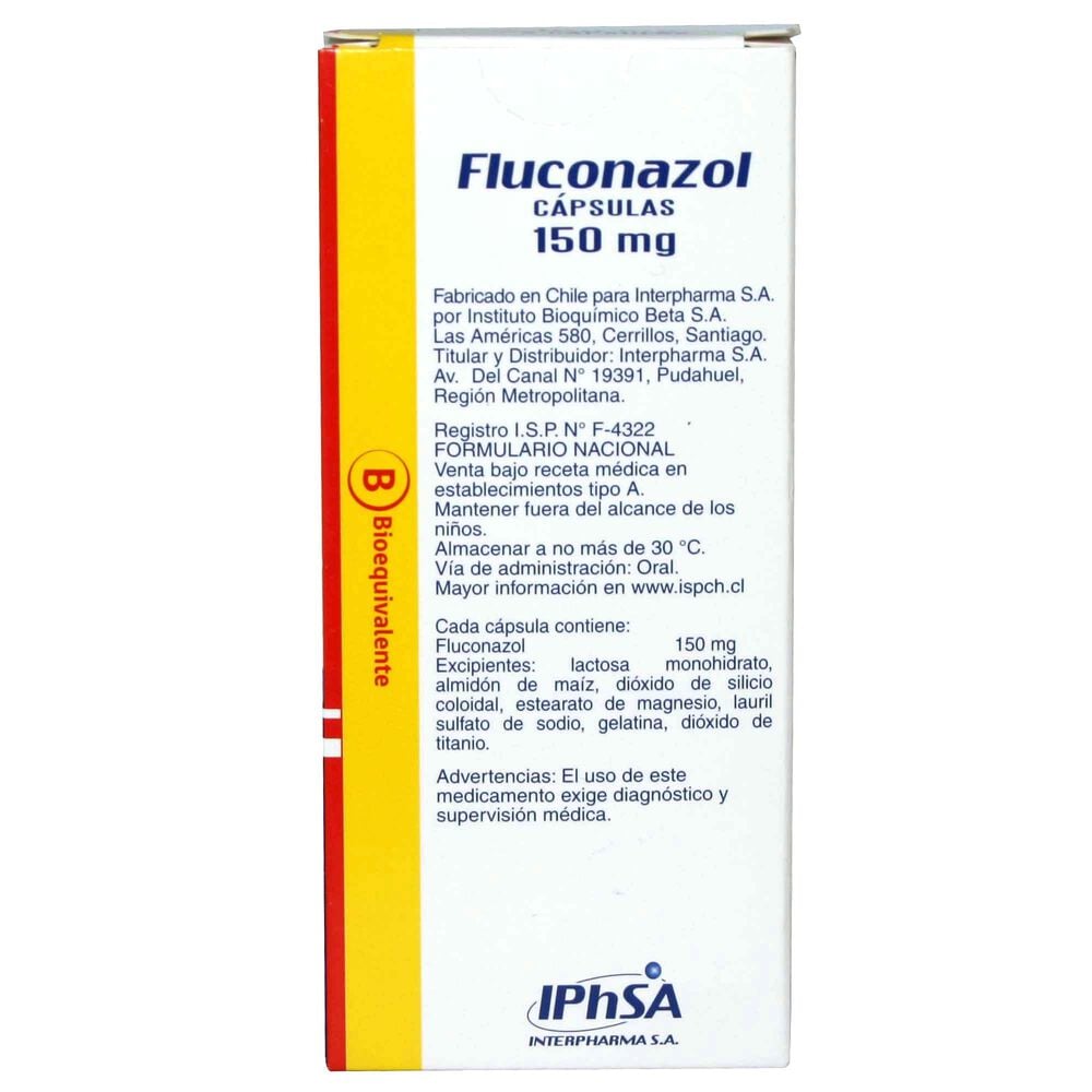 costo de fluconazol 150 mg