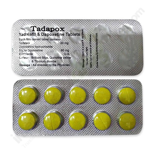 Tadapox 20mg tadalafil 60mg dapoxetine