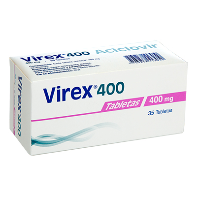 Zovirax 400 mg tabletas precio