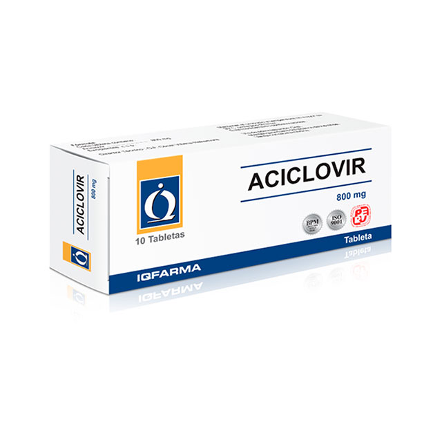 Aciclovir 800 mg costo