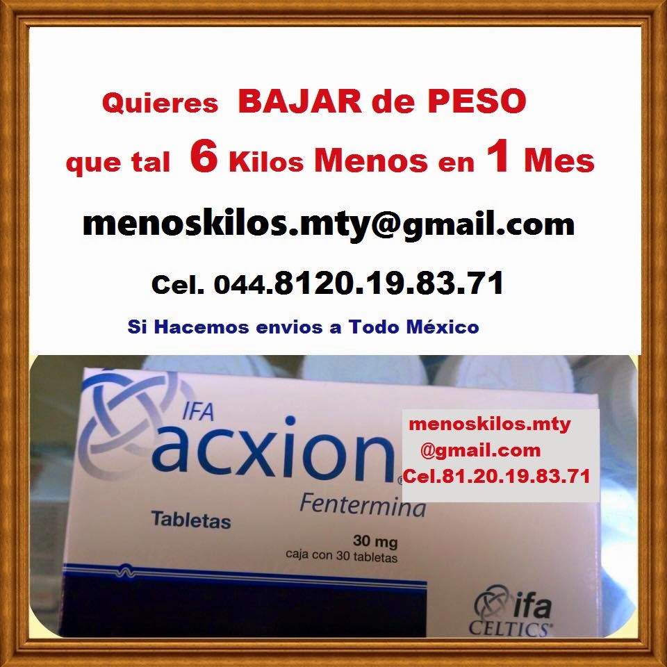 acxion fentermina 30 mg precio en mexico