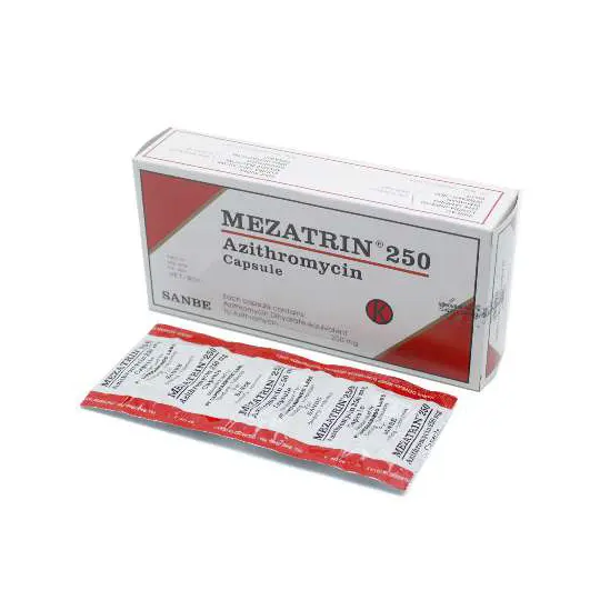 Mezatrin 250 azithromycin 250 mg