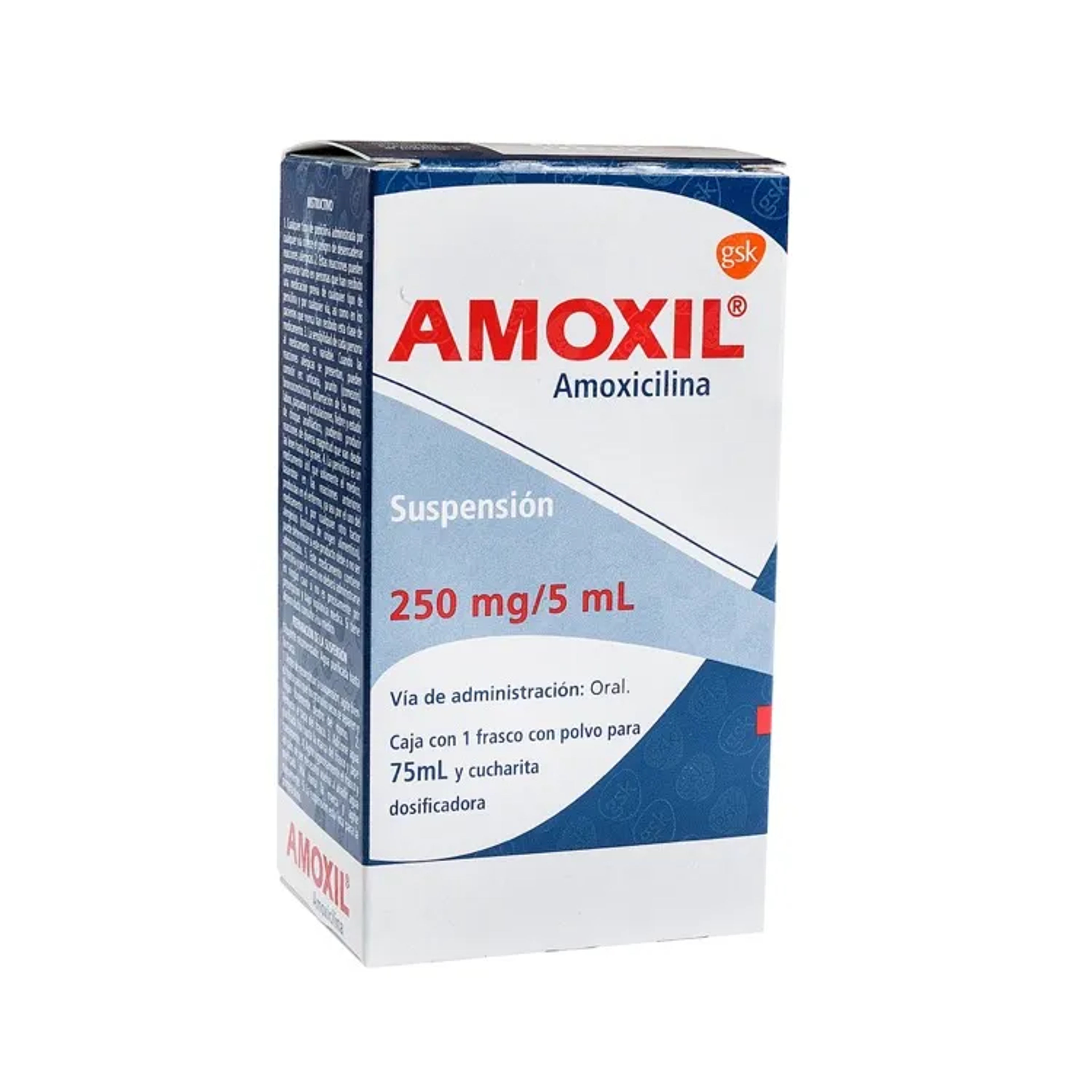 Amoxil suspension 250 mg precio