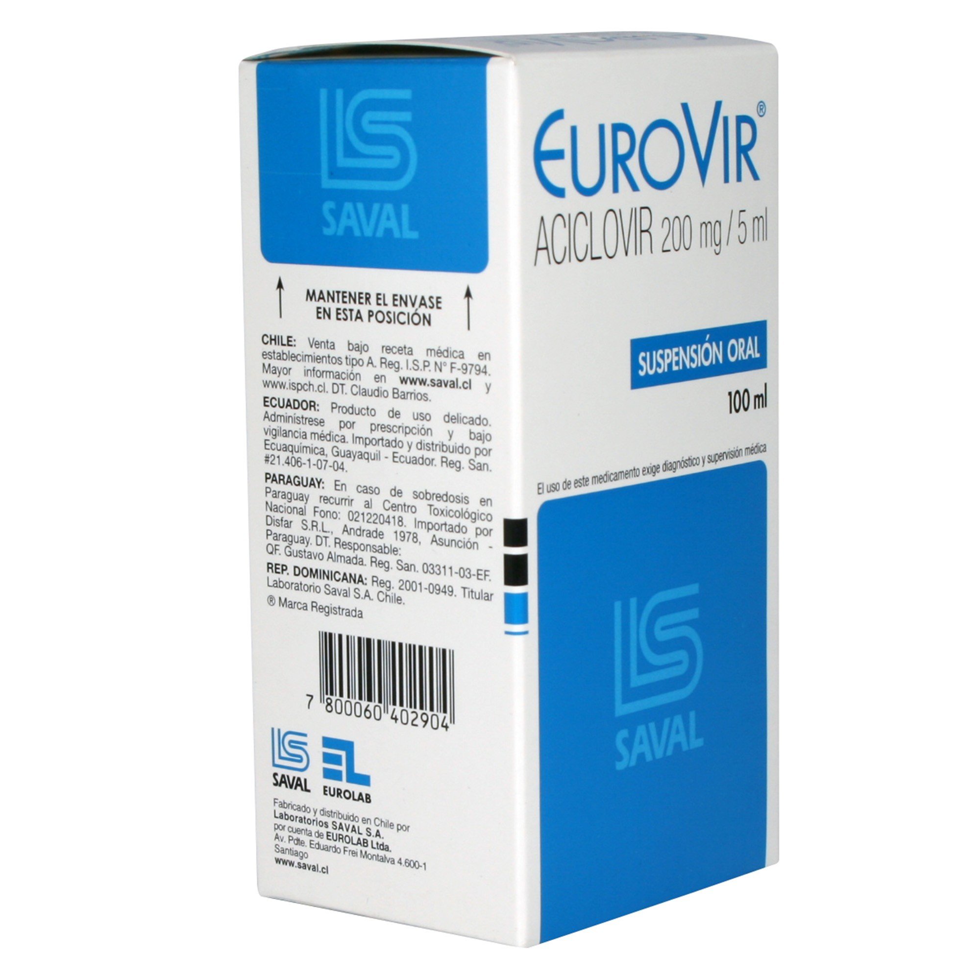 Aciclovir suspension precio