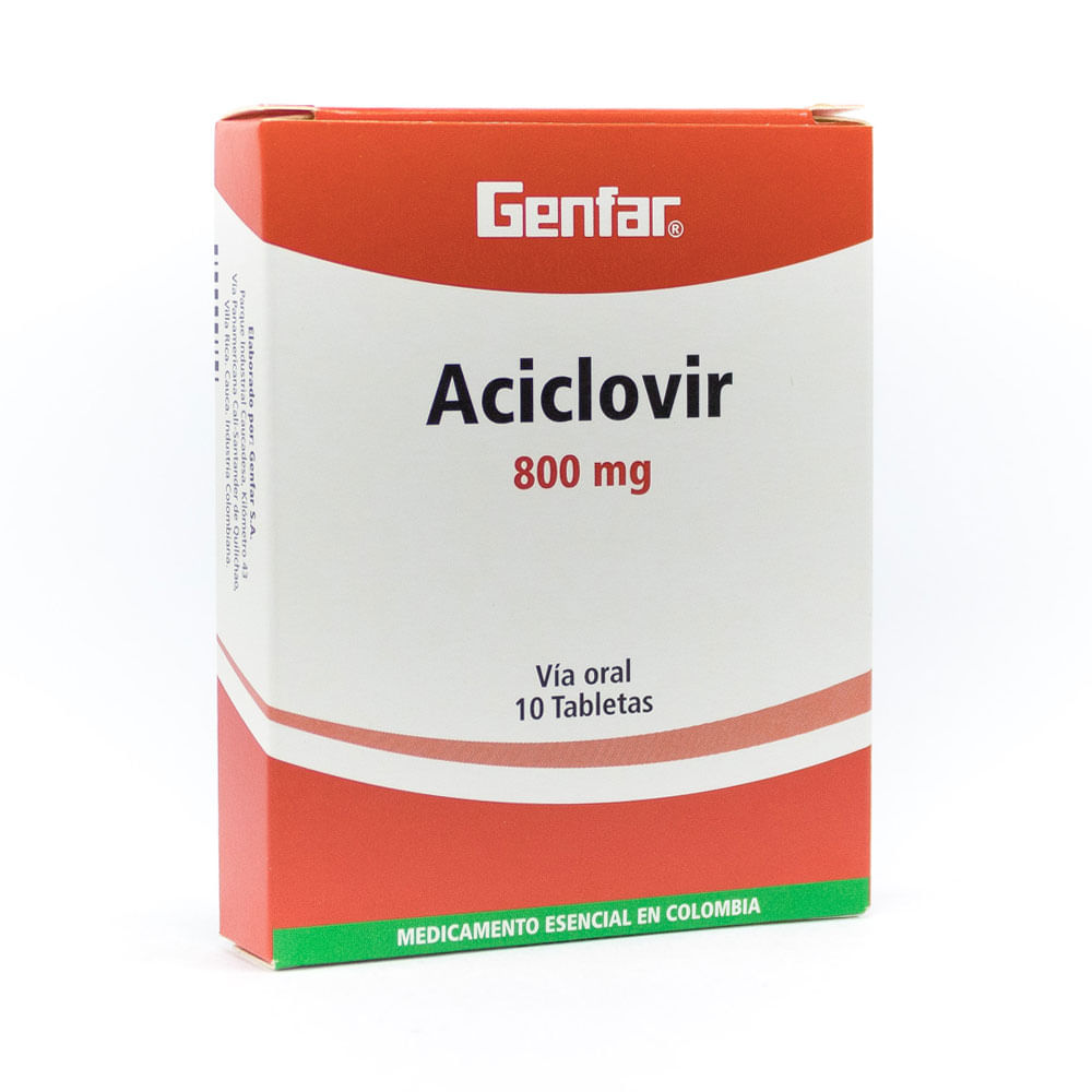 Aciclovir pastillas 800 mg