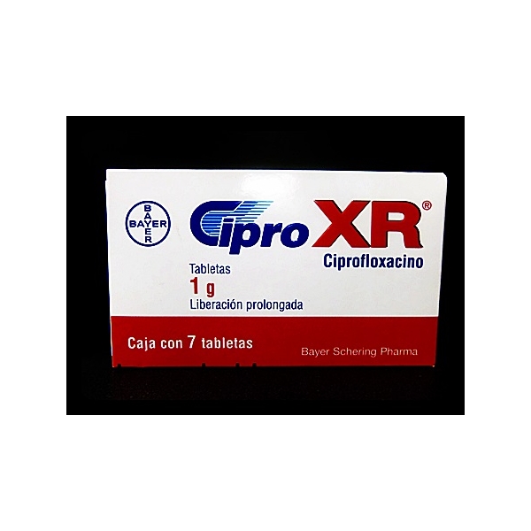 Cipro xr tabletas 1 gramo