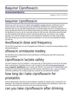 Ciprofloxacin 250 Mg N1