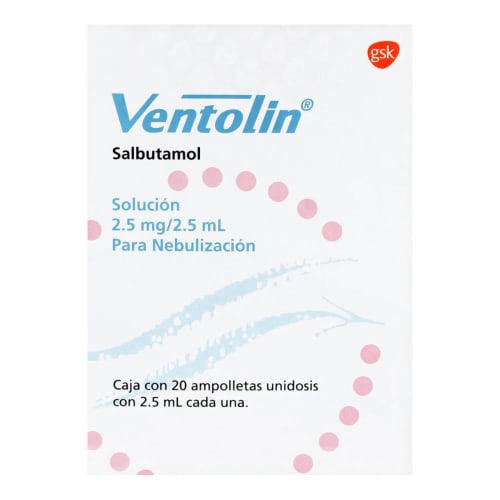 Ventolin Salbutamol 5 Mg/ml Precio