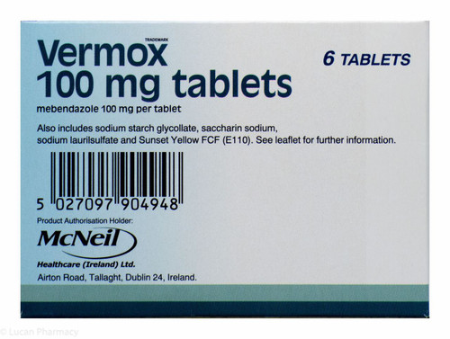 Mebendazole de 100mg