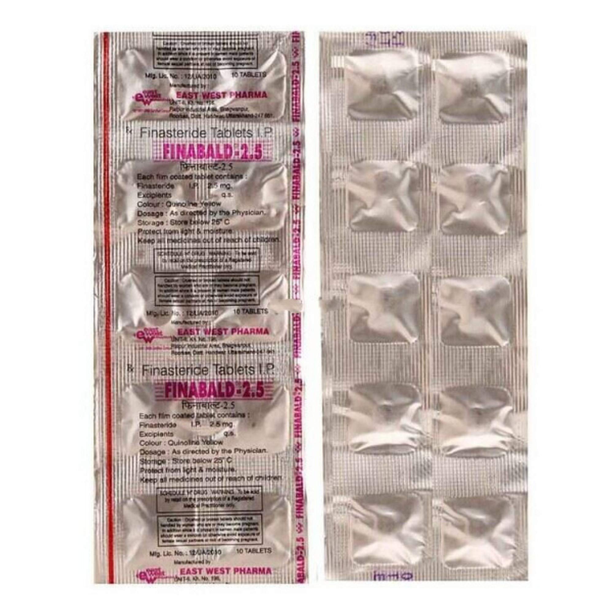 Finasteride 2 5 mg precio