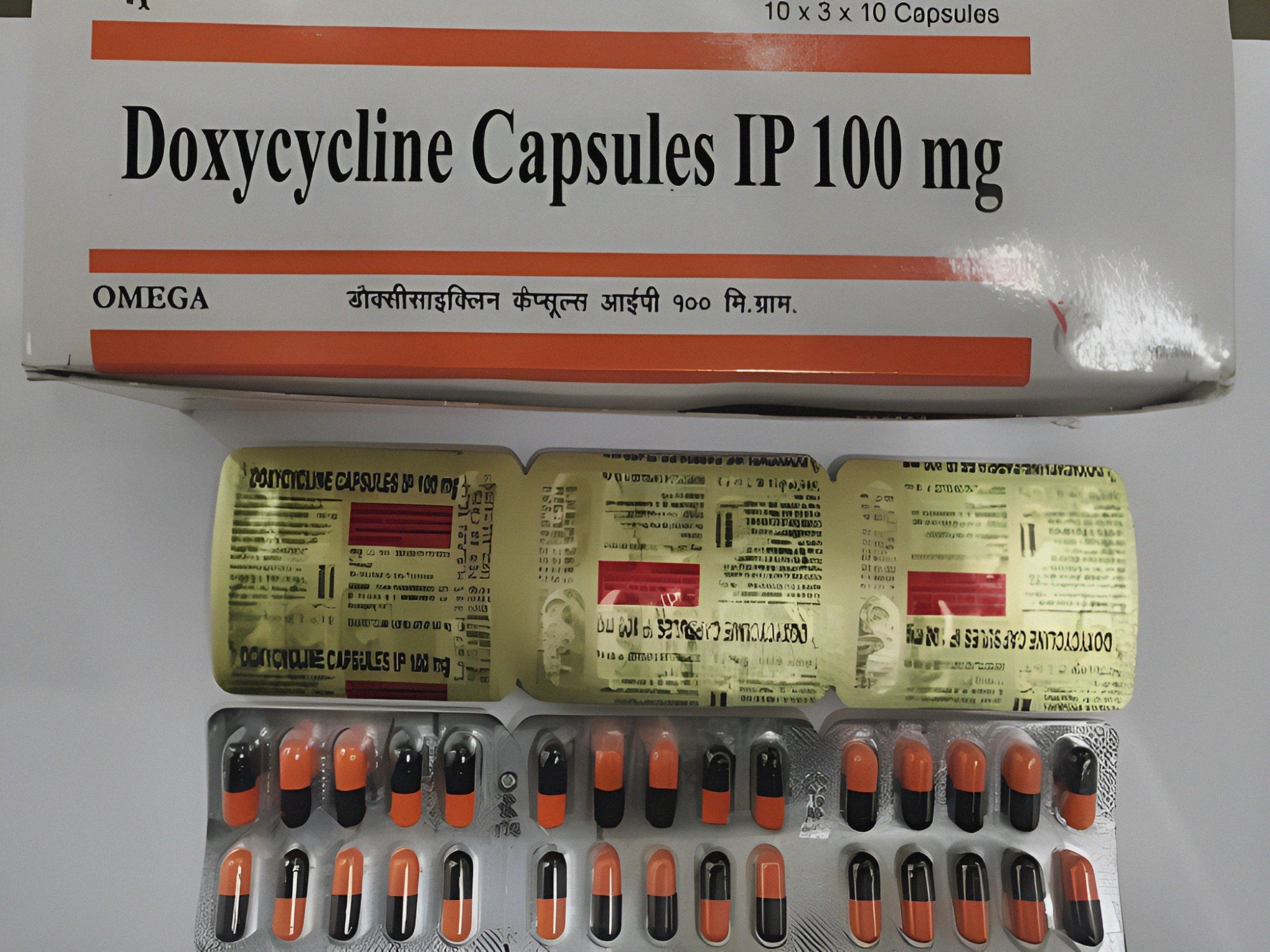 doxiciclina capsulas bp 100 mg