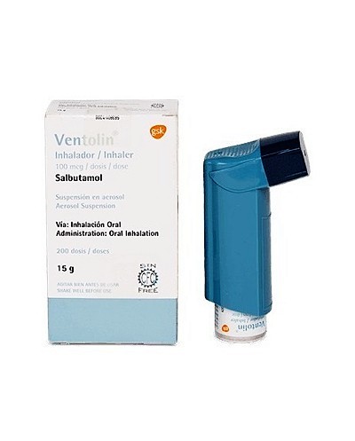 Ventolin salbutamol 100 mcg precio